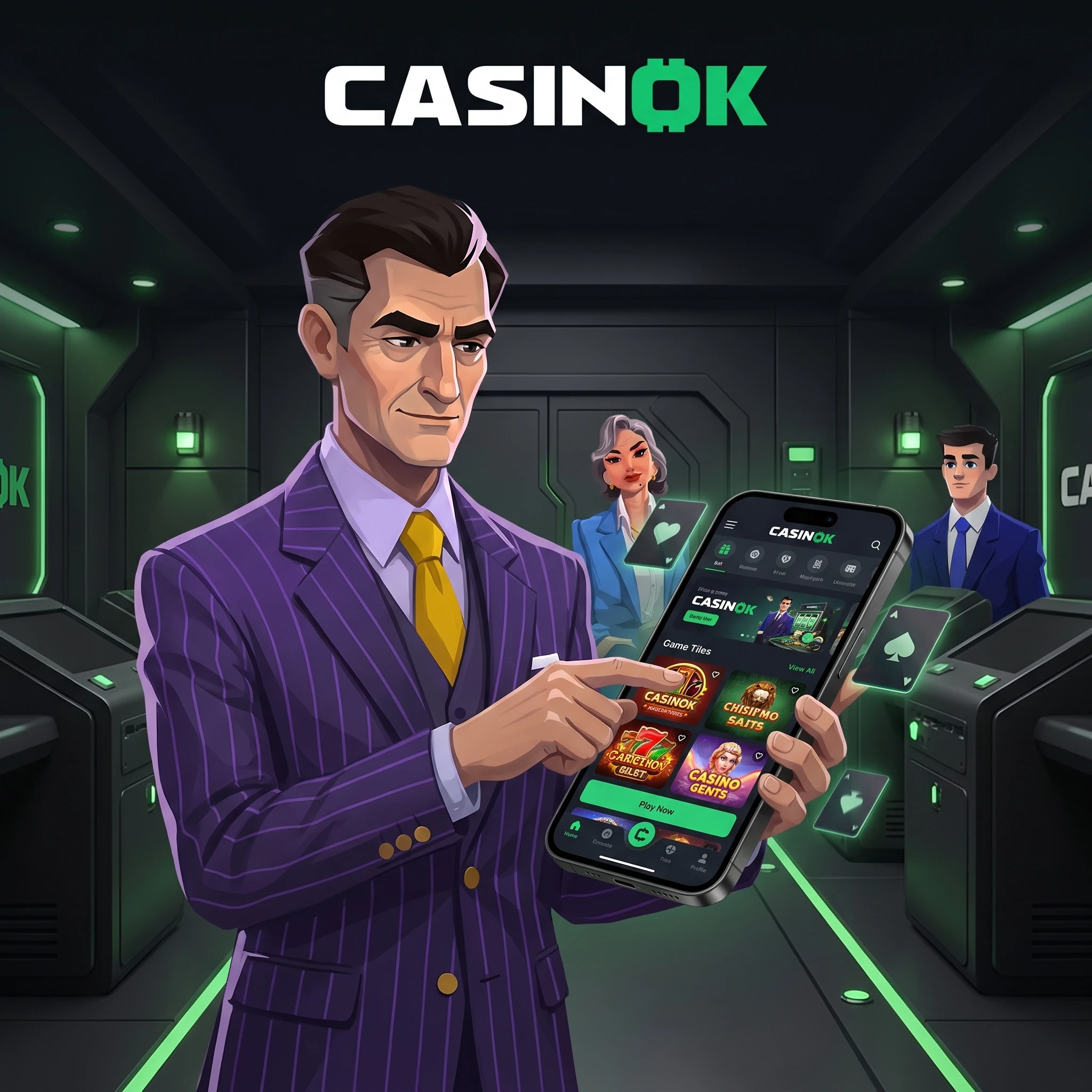 Mobilny panel CasinOK na telefonie